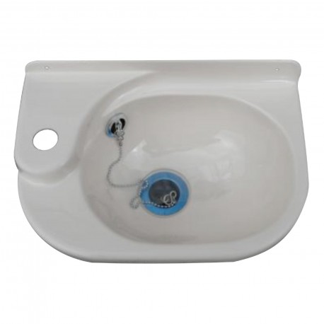 Petit lavabo plastique ATLAS - larg 340mm x profondeur 220mm x H. 110mm couleur blanc