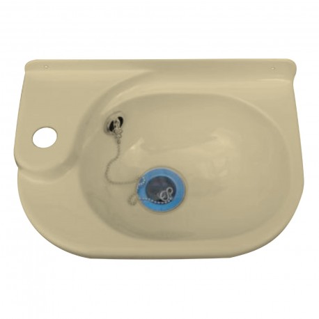 Petit lavabo plastique ATLAS - larg 340mm x profondeur 220mm x H. 110mm couleur crême clair