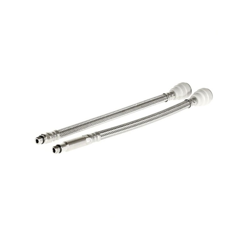 Flexible PVC blanc pour robinet mélangeur - 15mm, long.300mm, mâle