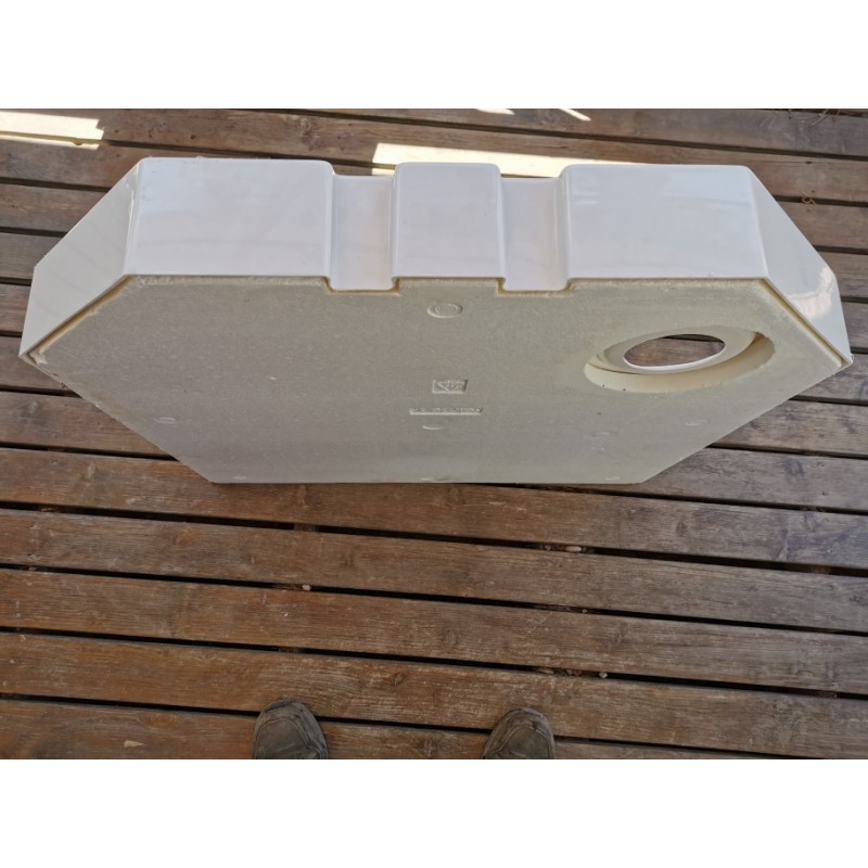 Bac à douche ATLAS profond en angle 760x760x200mm couleur blanc - Amapola  caravane mobil home