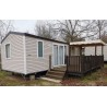 terrasse mobil home 6x2,5m semi couverte 3x3m