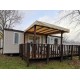 terrasse mobil home 6x2,5m semi couverte 3x3m