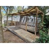 Terrasse mobil home PMR 4,5x2,5m couverte