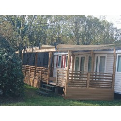 Terrasse mobil home 9x3m couverte