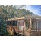 Terrasse mobil home 9x3m couverte
