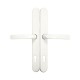 Poignée de portes d'entrée de mobilhome PVC eurolock ELLBEE couleur blanc