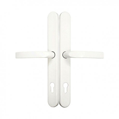 Poignée de portes d'entrée de mobilhome PVC eurolock ELLBEE couleur blanc
