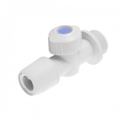 vanne chaud dim.53x90x35mm - sorties diam15mm femelle & pas de vis 3/4" mâle