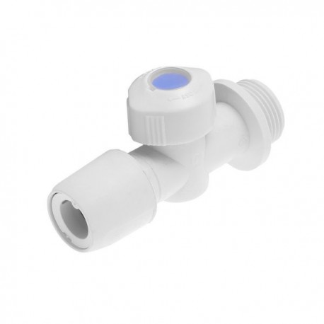 vanne chaud dim.53x90x35mm - sorties diam15mm femelle & pas de vis 3/4" mâle