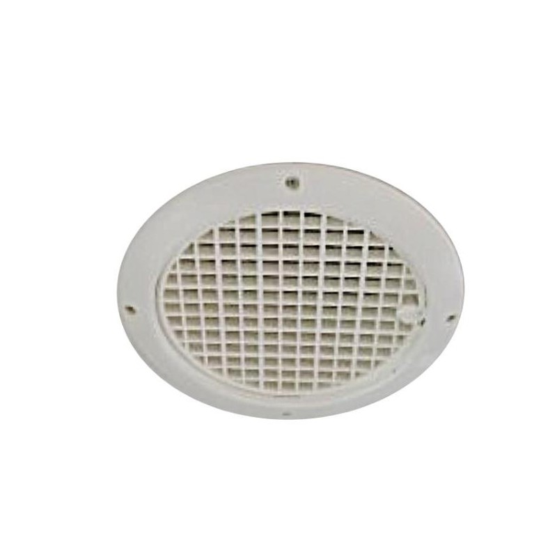 Grille d'aération ronde pour plafond - 12000mm² - diam. ext. 217mm couleur  blanc - Amapola caravane mobil home