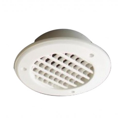 Grille d'aération ronde pour plafond ou mur - 2500mm² - embout 40mm couleur  blanc - Amapola caravane mobil home