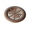 Grille d'aération plastique à encastrer - 38mm couleur marron