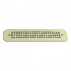 Grille d'aération plastique 3000mm² - trou 35x195mm profondeur 30mm couleur crême