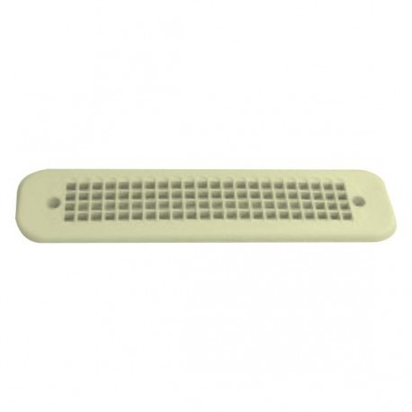 Grille d'aération plastique 3000mm² - trou 35x195mm profondeur 30mm couleur crême