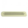 Grille d'aération plastique 3000mm² - trou 35x195mm profondeur 30mm couleur crême