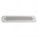 Grille d'aération plastique 3000mm² - trou 35x195mm profondeur 30mm couleur blanc