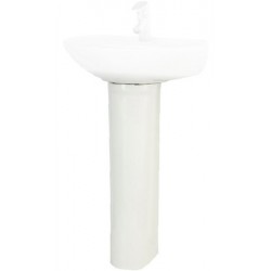 Colonne céramique LECICO ATLAS larg. 143mm x  profondeur 154mm x hauteur 663mm - couleur blanc