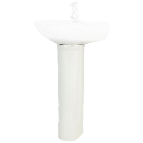 Colonne céramique LECICO ATLAS larg. 143mm x  profondeur 154mm x hauteur 663mm - couleur blanc