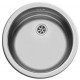 Lavabo rond inox fond plat - diam.450mm x 150mm