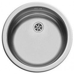 Lavabo rond inox fond plat - diam.450mm x 150mm