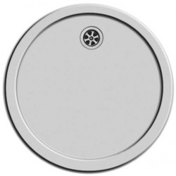 Lavabo rond inox fond plat - diam. 450mm x 30mm (avec K16)