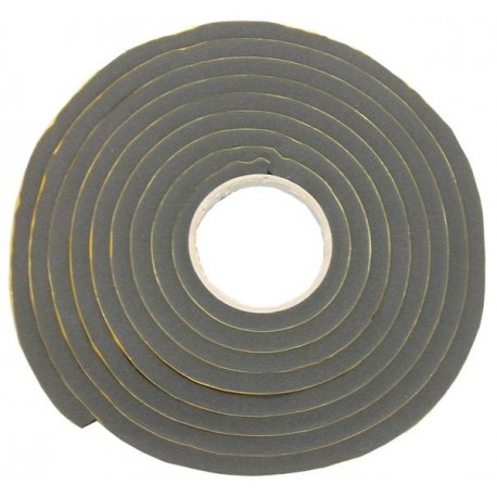 Joint mousse noir adhésif en caoutchouc pour fenêtre - vendu par 10 m - carré 12x12mm