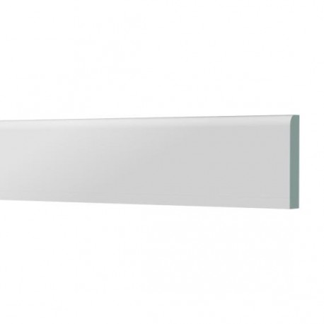 Plinthe PVC 65x6mm - 2x2,5m couleur blanc