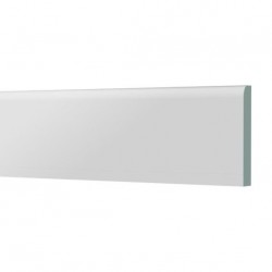 Plinthe PVC 95x6mm - 2x2,5m couleur blanc