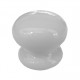 Bouton de porte porcelaine - 35 mm couleur blanc