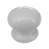 Bouton de porte porcelaine - 35 mm couleur blanc